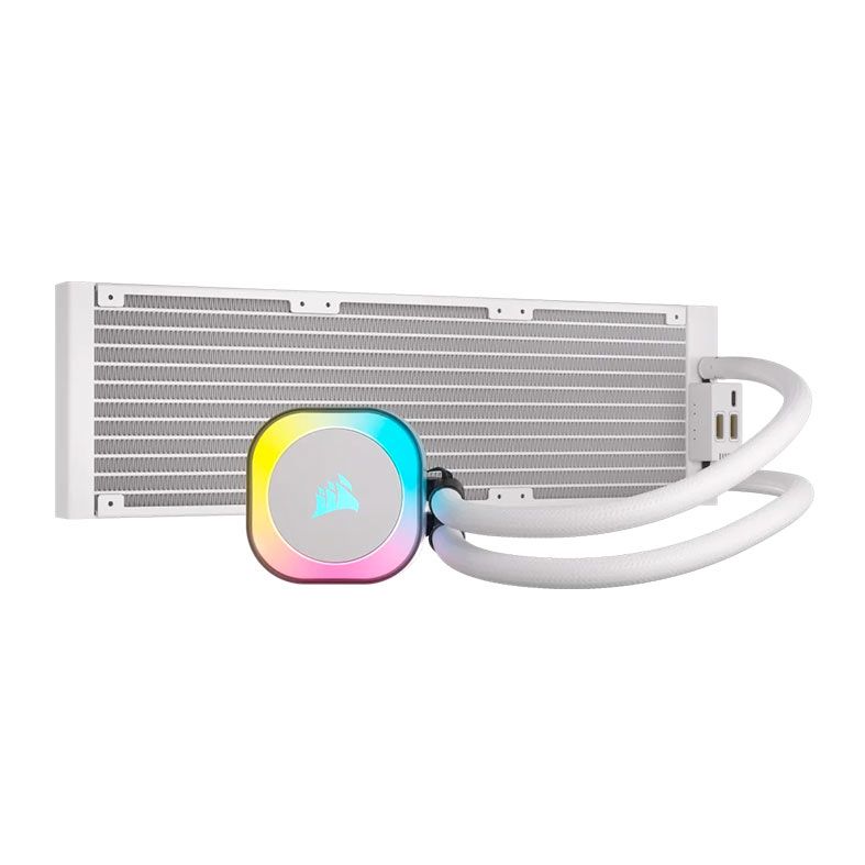 Water Cooler Corsair Icue Link H150i, RGB, 360mm, Branco, CW-9061006-WW