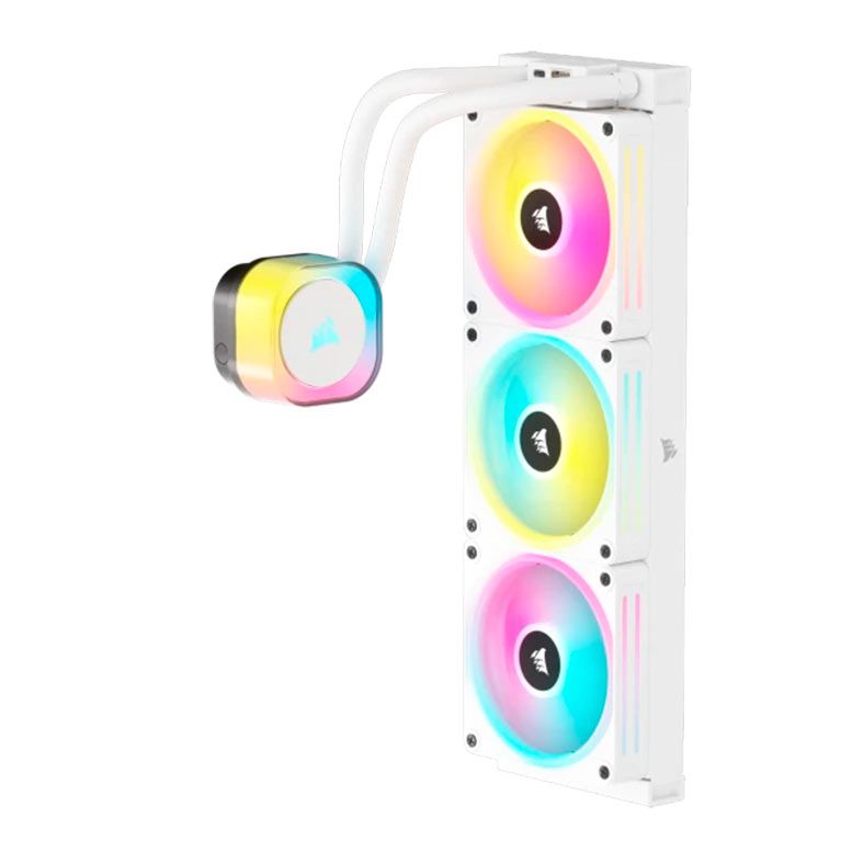 Water Cooler Corsair Icue Link H150i, RGB, 360mm, Branco, CW-9061006-WW