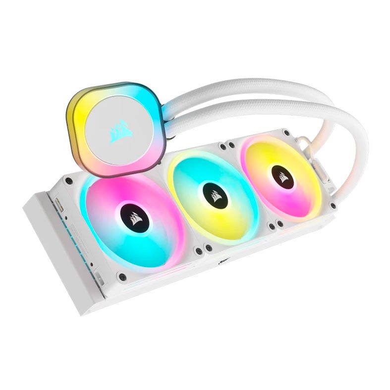 Water Cooler Corsair Icue Link H150i, RGB, 360mm, Branco, CW-9061006-WW