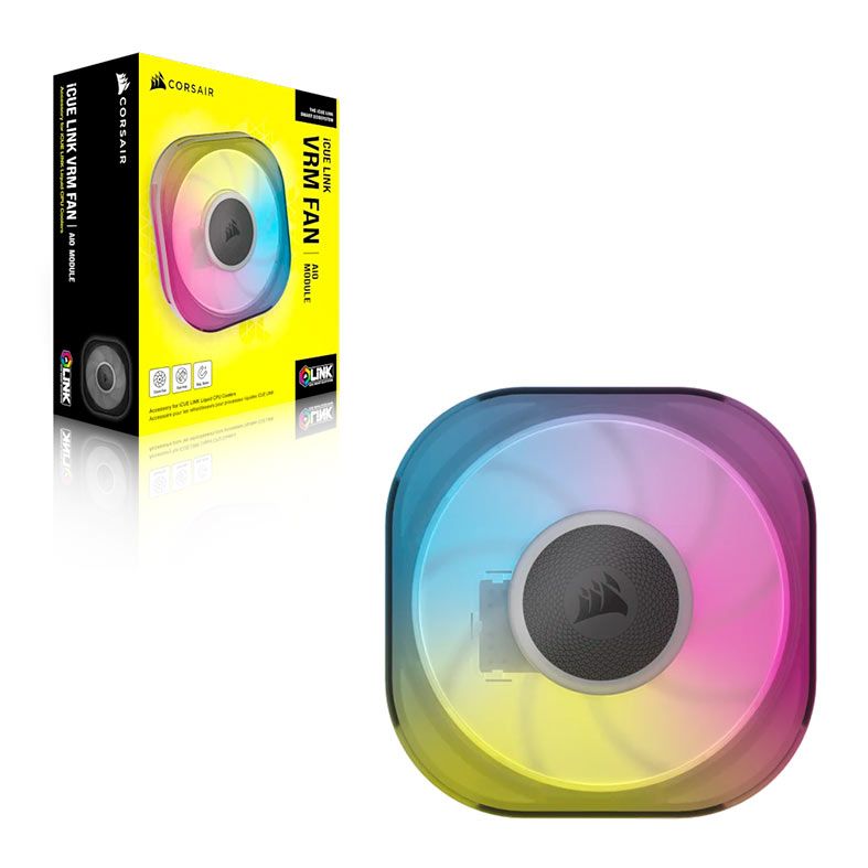 Tampa Para Modulo de Water Cooler Corsair Icue Link, Com Ventoinha, Preto, CW-9061014-WW