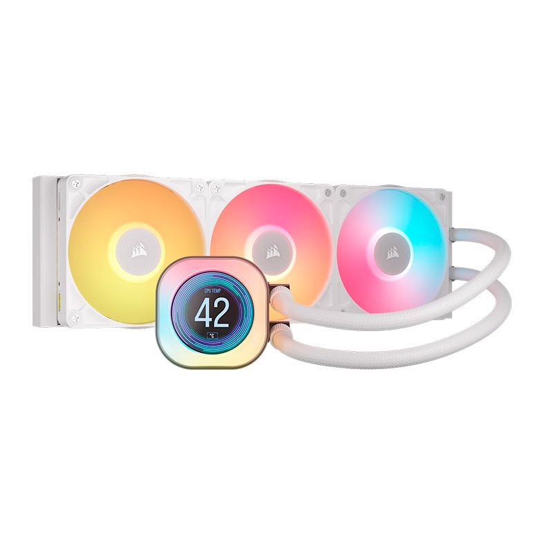 Water Cooler Corsair Icue Link Titan 360 RX, RGB, 360mm, Branco, CW-9061026-WW