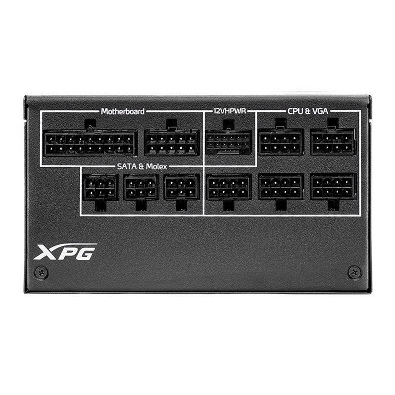 Fonte XPG Cybercore II, 1000W, Full-Modular, 80 Plus Platinum, Preto, CYBERCOREII1000P-BKCBR