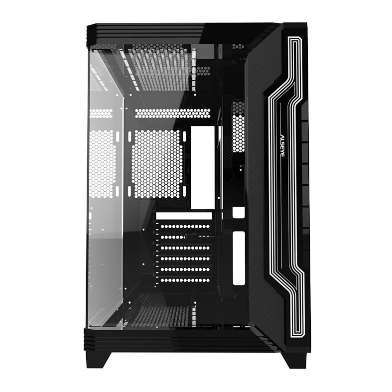 Gabinete Gamer Alseye Cycle 360, Mid-Tower, Lateral de Vidro, Preto, CYCLE360-BK