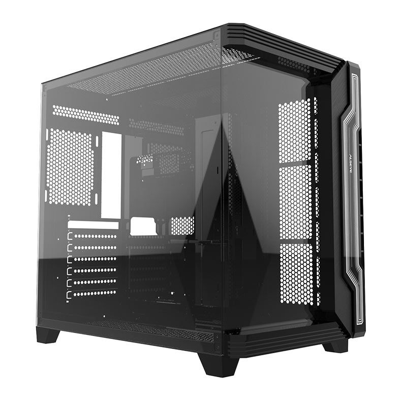 Gabinete Gamer Alseye Cycle 360, Mid-Tower, Lateral de Vidro, Preto, CYCLE360-BK