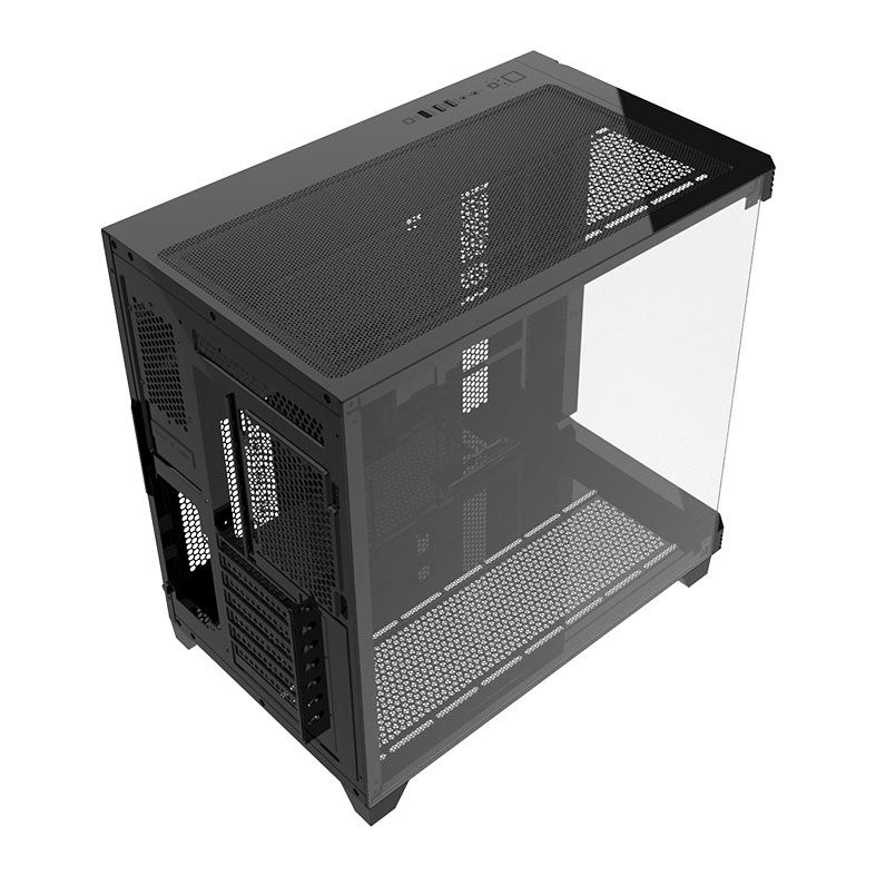 Gabinete Gamer Alseye Cycle 360, Mid-Tower, Lateral de Vidro, Preto, CYCLE360-BK