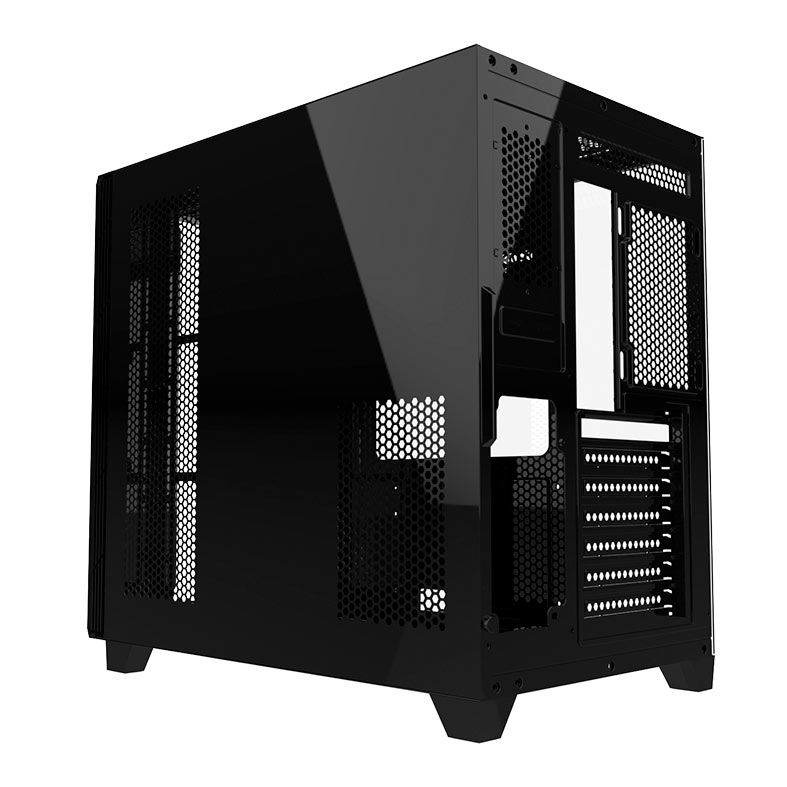 Gabinete Gamer Alseye Cycle 360, Mid-Tower, Lateral de Vidro, Preto, CYCLE360-BK