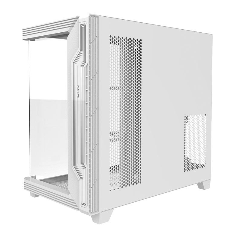Gabinete Gamer Alseye Cycle 360, Mid-Tower, Lateral de Vidro, Branco, CYCLE360-WH