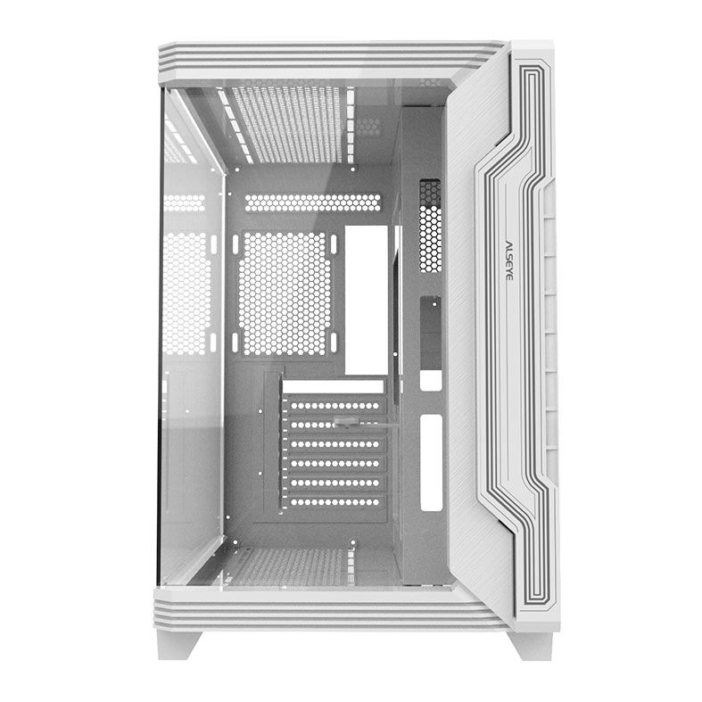 Gabinete Gamer Alseye Cycle 360, Mid-Tower, Lateral de Vidro, Branco, CYCLE360-WH