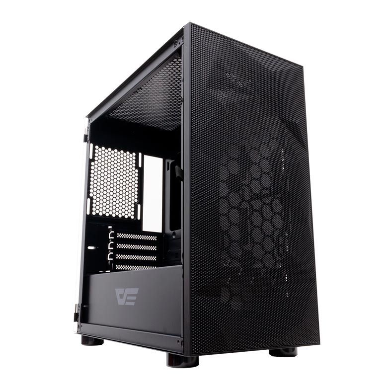 Gabinete Gamer Aigo DarkFlash DLM 21 Mesh Preto Lateral Vidro