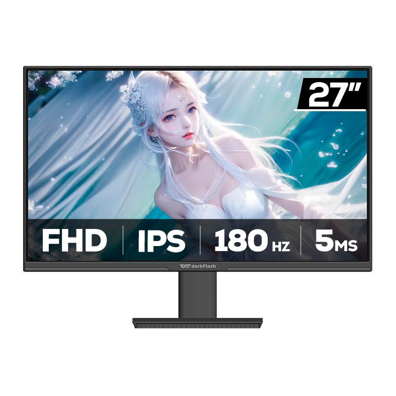 Monitor Gamer Aigo Darkflash S271FG, 27 Pol, IPS, FHD, 5ms, 180Hz, HDMI/DP/USB, DARKFLASH-S271FG