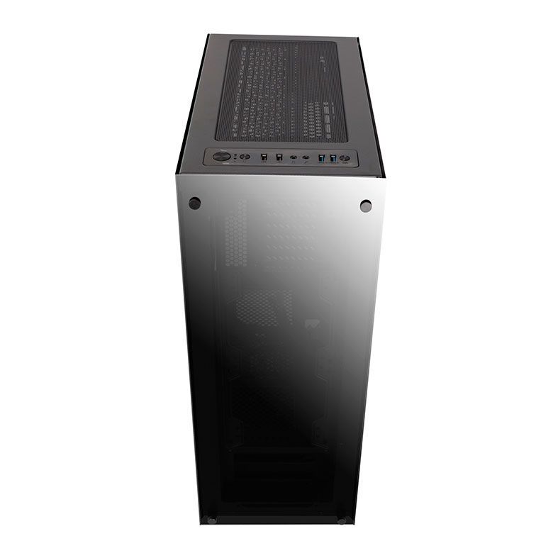 Gabinete Gamer Aigo DarkFlash Phantom Preto Lateral/Frontal Vidro
