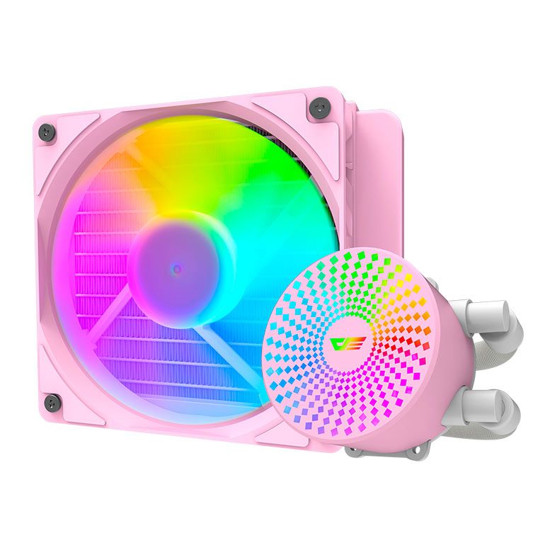 Water Cooler Aigo Darkflash Radiant DC120, ARGB, 120mm, Rosa, DC120PK