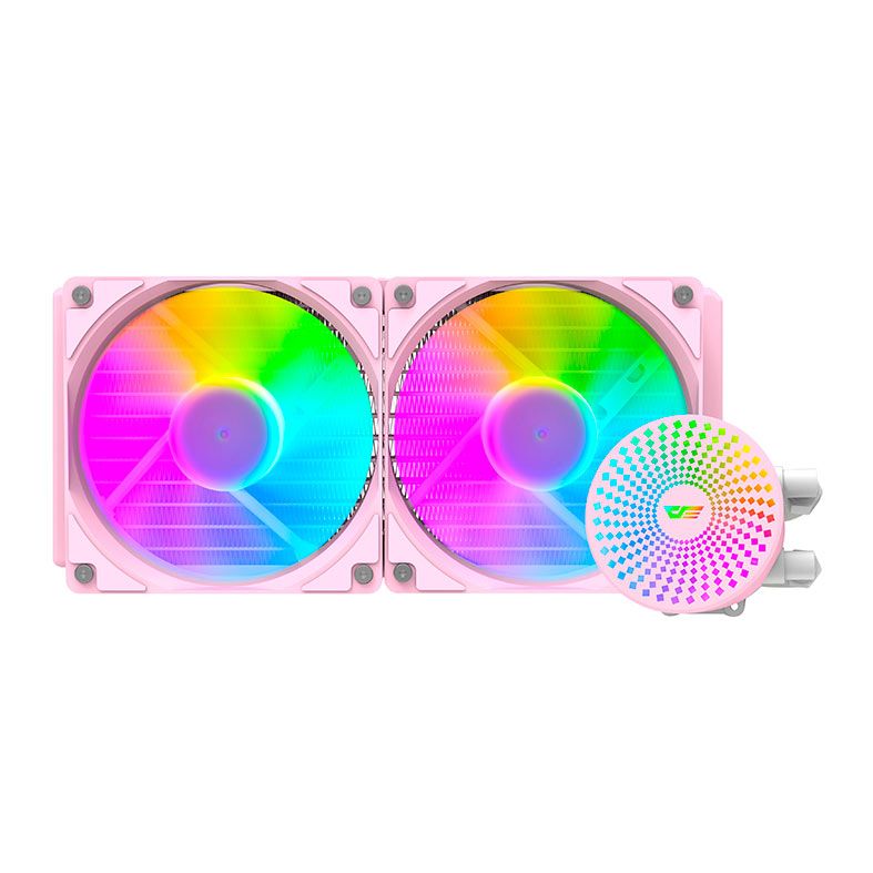 Water Cooler Aigo Darkflash Radiant DC240, ARGB, 240mm, Rosa, DC240PK
