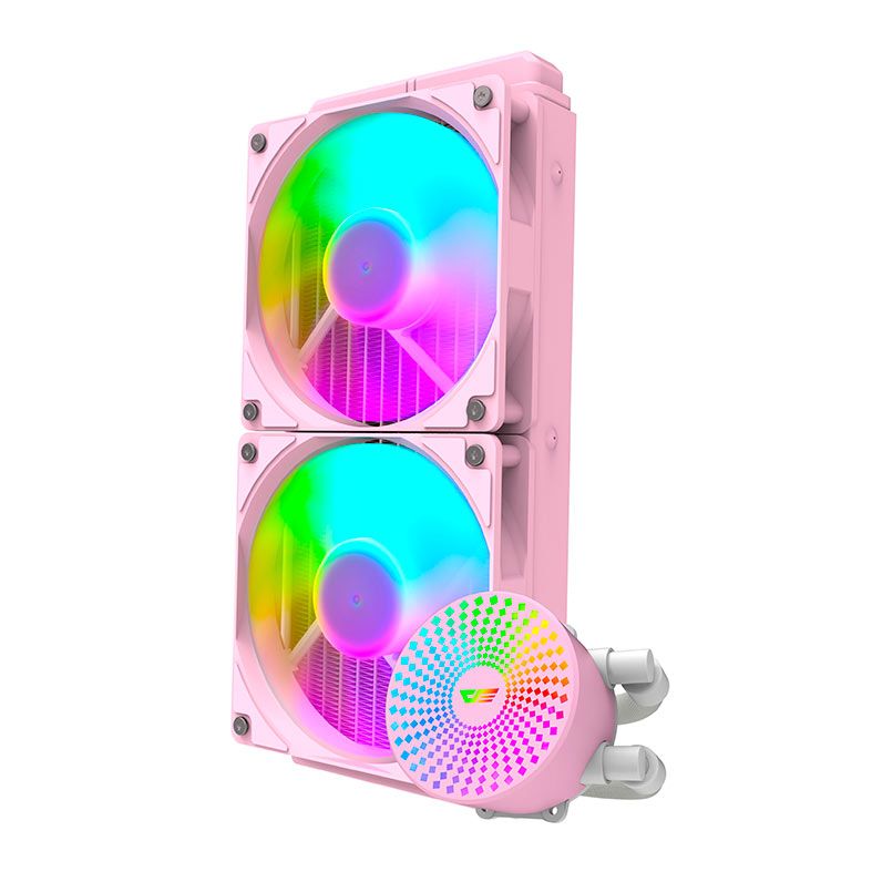 Water Cooler Aigo Darkflash Radiant DC240, ARGB, 240mm, Rosa, DC240PK