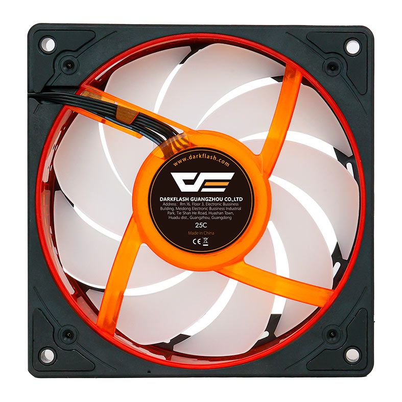 Ventoinha Aigo Darkflash DE8, ARGB, 120mm, Preto, DE8-BK