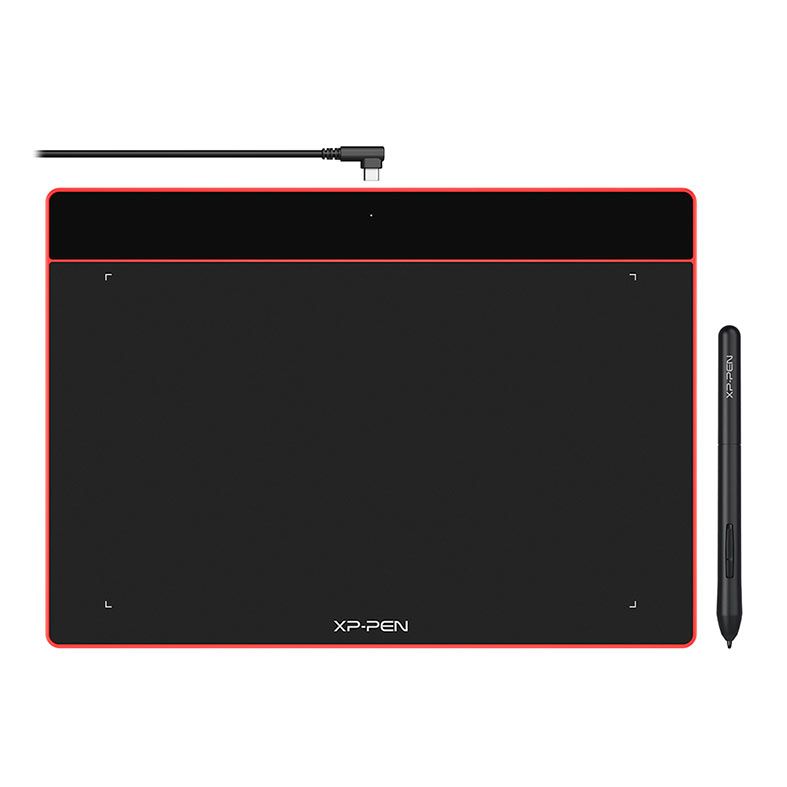 Mesa Digitalizadora XP-Pen Deco Fun L CT1060, Resolucao 5080 LPI, Niveis de Pressao 8192, Vermelho, DECO-FUNL-R