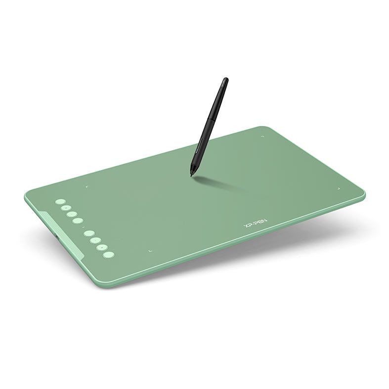 Mesa Digitalizadora XP-Pen Deco 01 V2, Resolucao 5080 LPI, Niveis de Pressao 8192, Verde, DECO01V2_G
