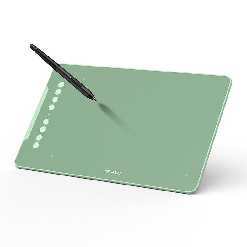 Mesa Digitalizadora XP-Pen Deco 01 V2, Resolucao 5080 LPI, Niveis de Pressao 8192, Verde, DECO01V2_G