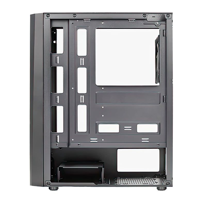 Gabinete Gamer Aerocool Delta, RGB, Mid-Tower, Lateral de Vidro, Preto, DELTA-G-BK-V1