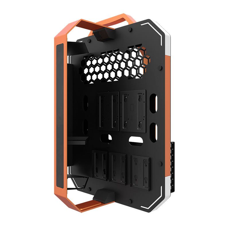 Gabinete Gamer Aigo Darkflash Blade-X, Preto e Laranja, DF-BLADE-X