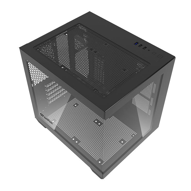 Gabinete Gamer Aigo Darkflash C275, Mid-Tower, Lateral de Vidro, Preto, DF-C275P-BK