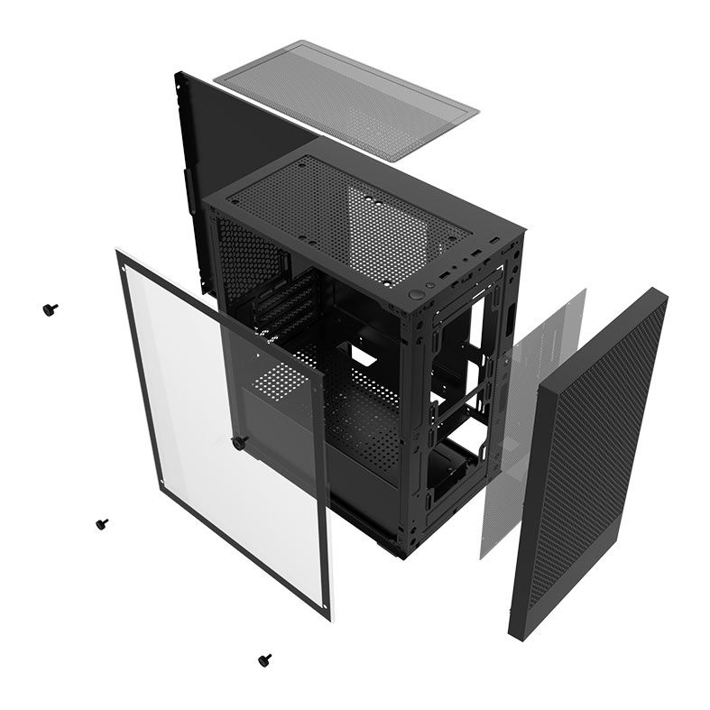 Gabinete Gamer Aigo Darkflash M305, Mid-Tower, Lateral de Vidro, Preto, DF-M305-BK