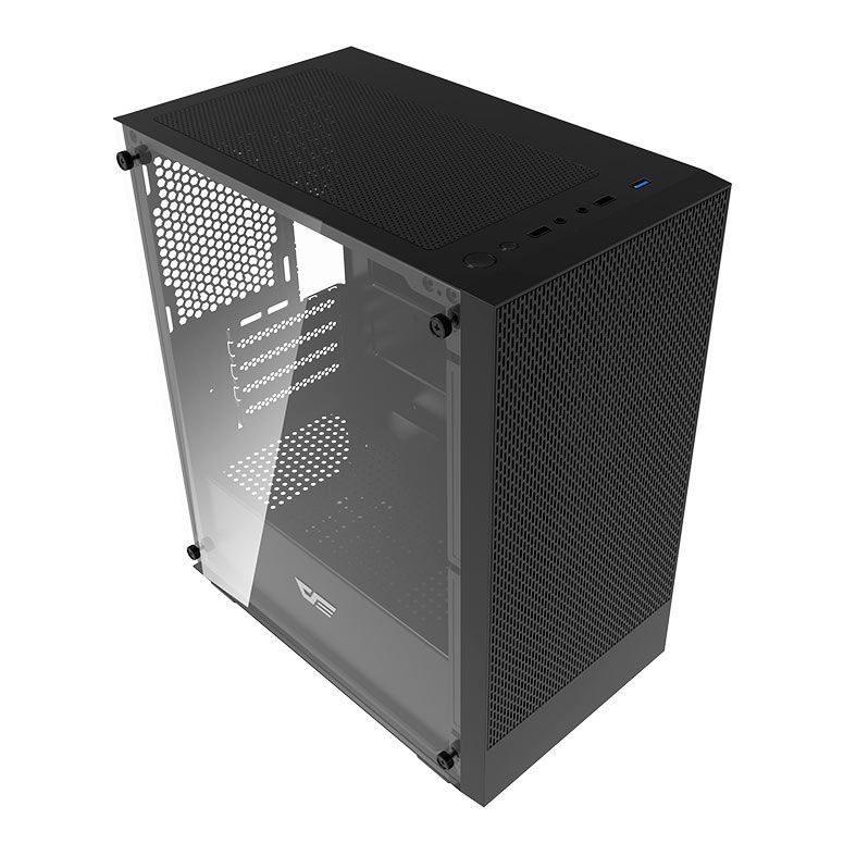 Gabinete Gamer Aigo Darkflash M305, Mid-Tower, Lateral de Vidro, Preto, DF-M305-BK