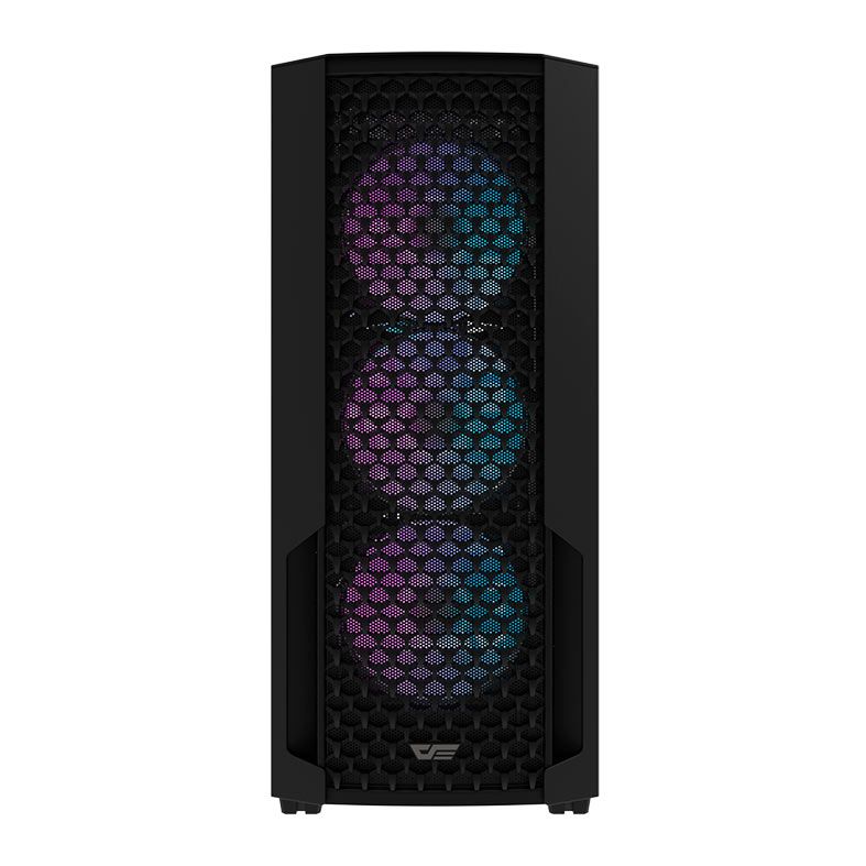 Gabinete Gamer Aigo Darkflash DF2100, ARGB, Mid-Tower, Lateral De Vidro, Com 4 Fans, Preto, DF2100-BK