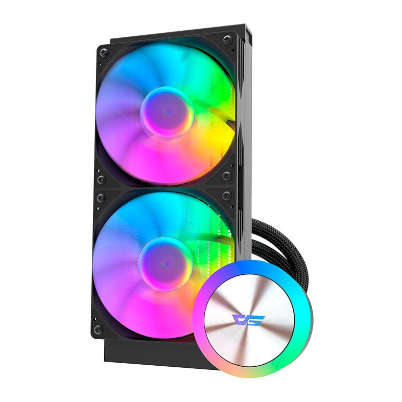 Water Cooler Aigo Darkflash DG240, ARGB, 240mm, Preto, DG-240-BK