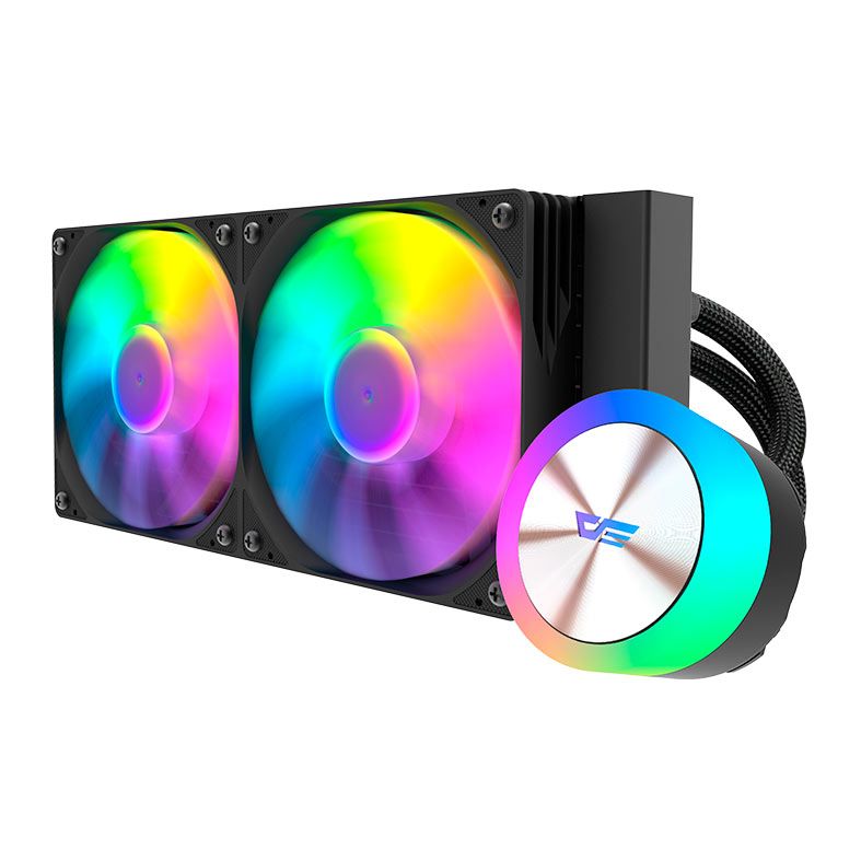 Water Cooler Aigo Darkflash DG240, ARGB, 240mm, Preto, DG-240-BK