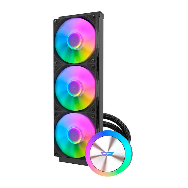 Water Cooler Aigo Darkflash DG360, ARGB, 360mm, Preto, DG-360-BK