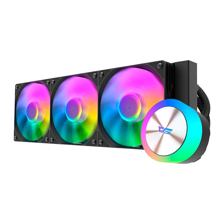 Water Cooler Aigo Darkflash DG360, ARGB, 360mm, Preto, DG-360-BK