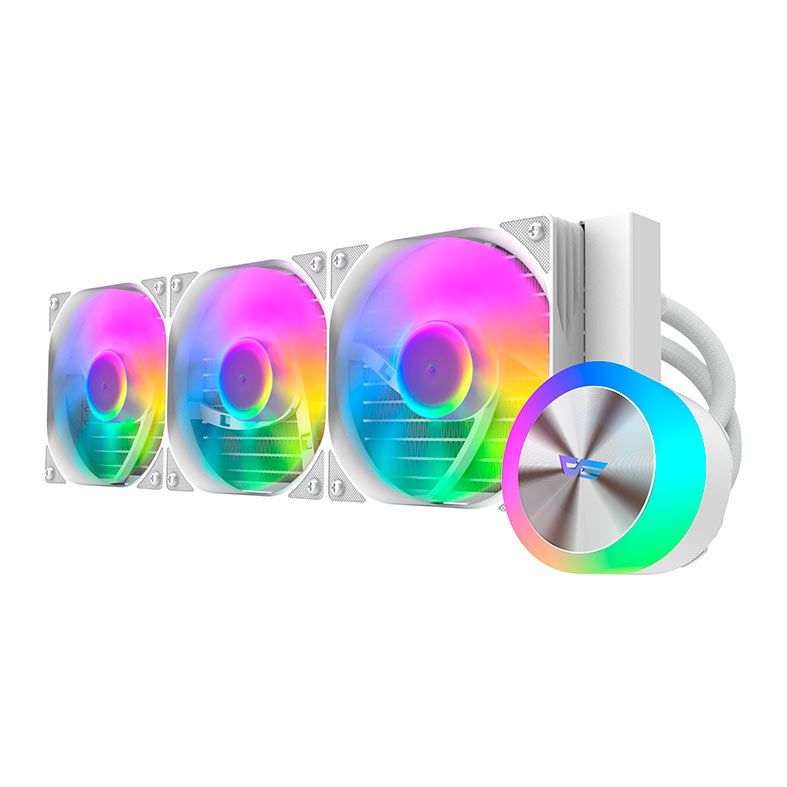 Water Cooler Aigo Darkflash DG360, ARGB, 360mm, Branco, DG-360-WH