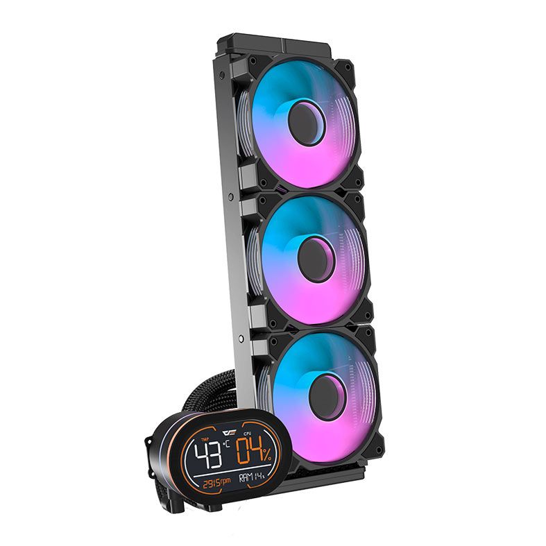 Water Cooler Aigo Darkflash DH360D, ARGB, 360mm, Preto, DH360D-BK