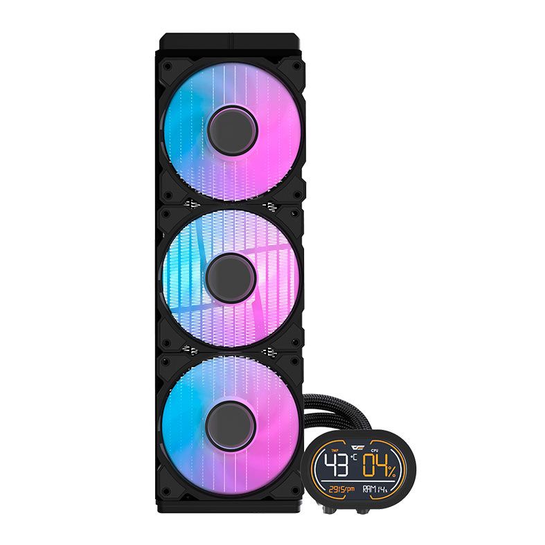 Water Cooler Aigo Darkflash DH360D, ARGB, 360mm, Preto, DH360D-BK