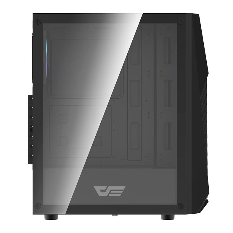 Gabinete Gamer Aigo DarkFlash DK150, Mid-Tower, Lateral de Vidro, Com 3 Fans, Preto, DK150-BK
