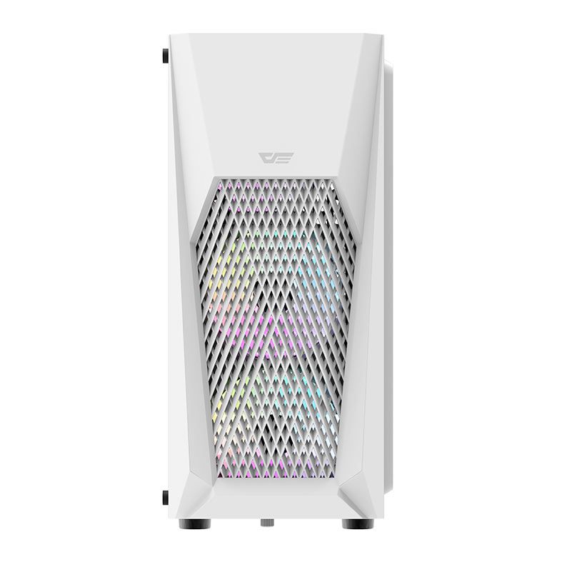 Gabinete Gamer Aigo DarkFlash DK150, Mid-Tower, Lateral de Vidro, Com 3 Fans, Branco, DK150-WH