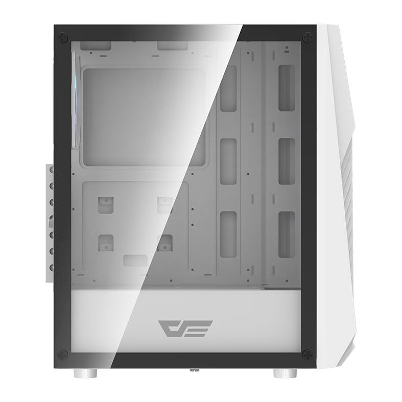 Gabinete Gamer Aigo DarkFlash DK150, Mid-Tower, Lateral de Vidro, Com 3 Fans, Branco, DK150-WH