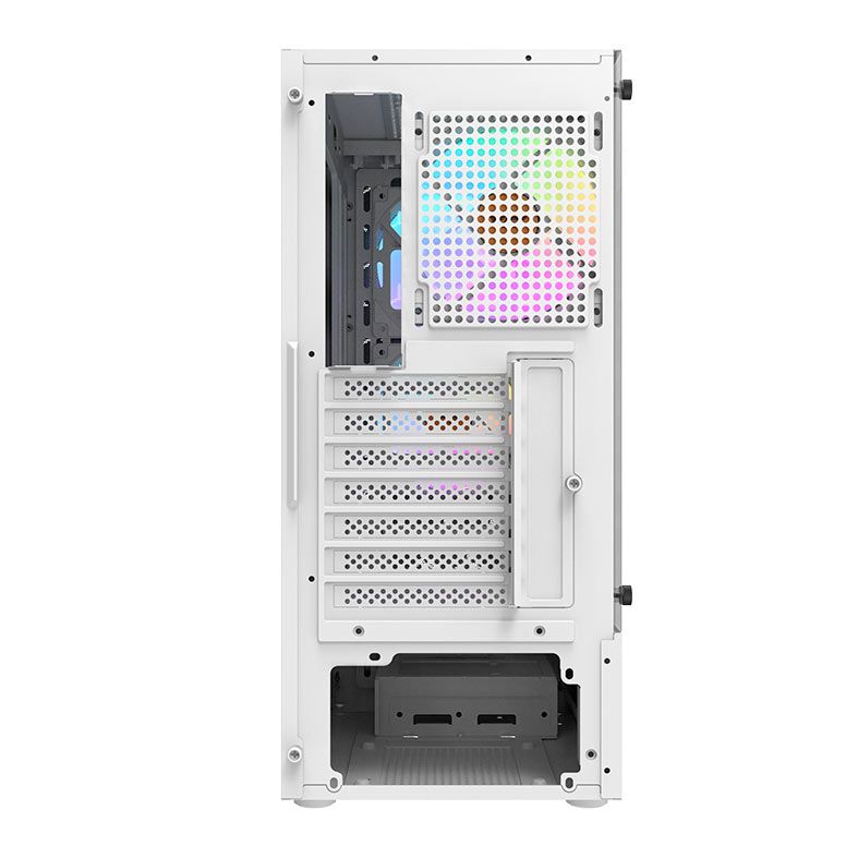 Gabinete Gamer Aigo Darkflash DK300, Mid-Tower, Lateral de Vidro, Com 4 Fans, Branco, DK300-WH