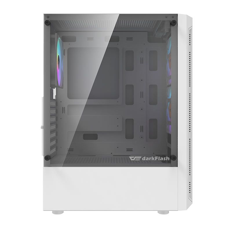 Gabinete Gamer Aigo Darkflash DK300, Mid-Tower, Lateral de Vidro, Com 4 Fans, Branco, DK300-WH