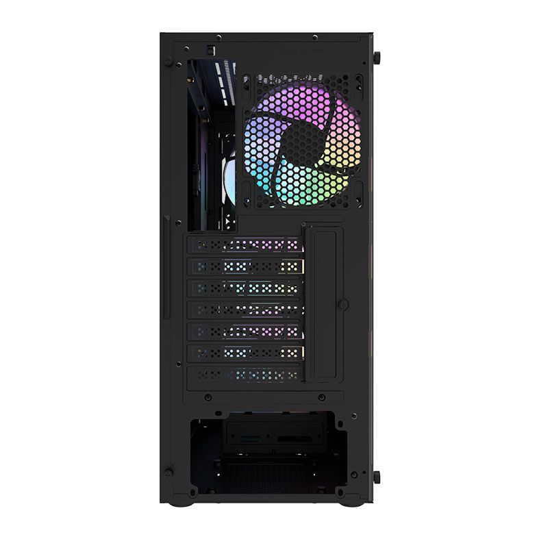 Gabinete Gamer Aigo DarkFlash DK352 Mesh, Mid-Tower, Lateral de Vidro, Com 4 Fans, Preto, DK352-MESH-4F