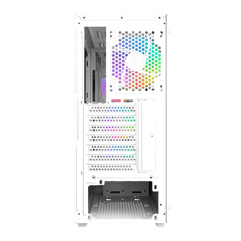 Gabinete Gamer Aigo Darkflash DK353, ARGB, Mid-Tower, Lateral de Vidro, Com 4 Fans, Branco, DK353-WH
