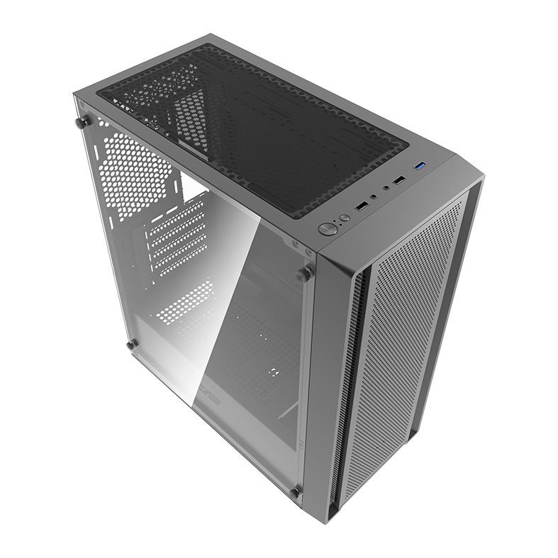 Gabinete Gamer Aigo Darkflash DK353 Mini, Mid-Tower, Lateral de Vidro, Preto, DK353MINI-BK