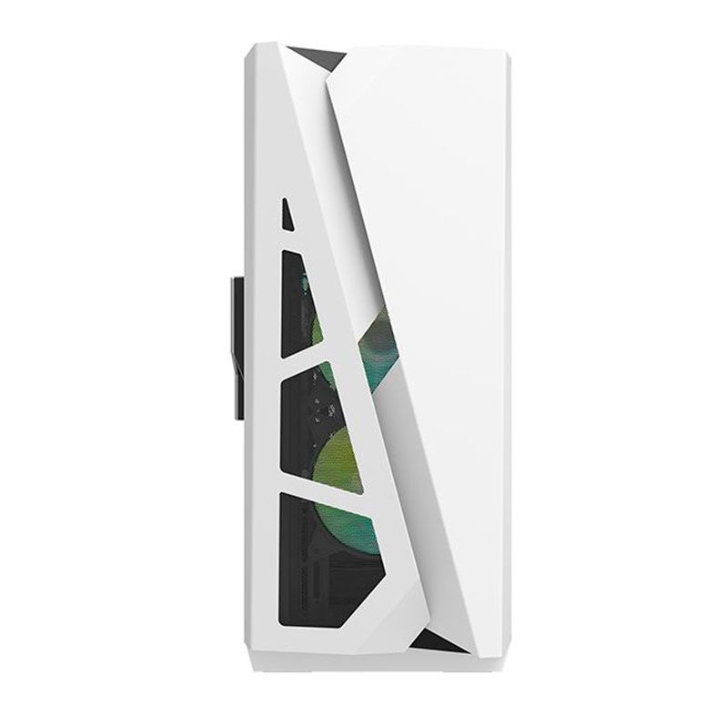 Gabinete Gamer Aigo Darkflash DLZ 31 Mesh, RGB, Lateral De Vidro, Com 4 fans, Branco, DLZ31MESHWHITE