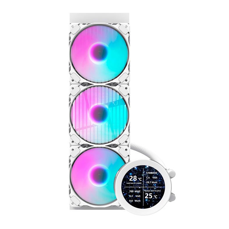 Water Cooler Aigo Darkflash DN360S, ARGB, 360mm, Branco, DN360S-WH