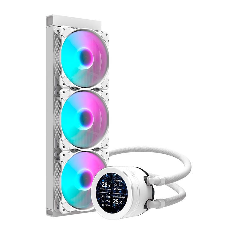 Water Cooler Aigo Darkflash DN360S, ARGB, 360mm, Branco, DN360S-WH