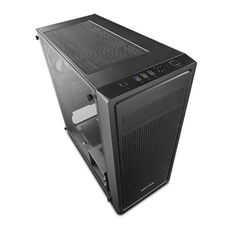 Gabinete DeepCool E-Shield Preto Vidro Temp, DP-ATX-E-SHIELD