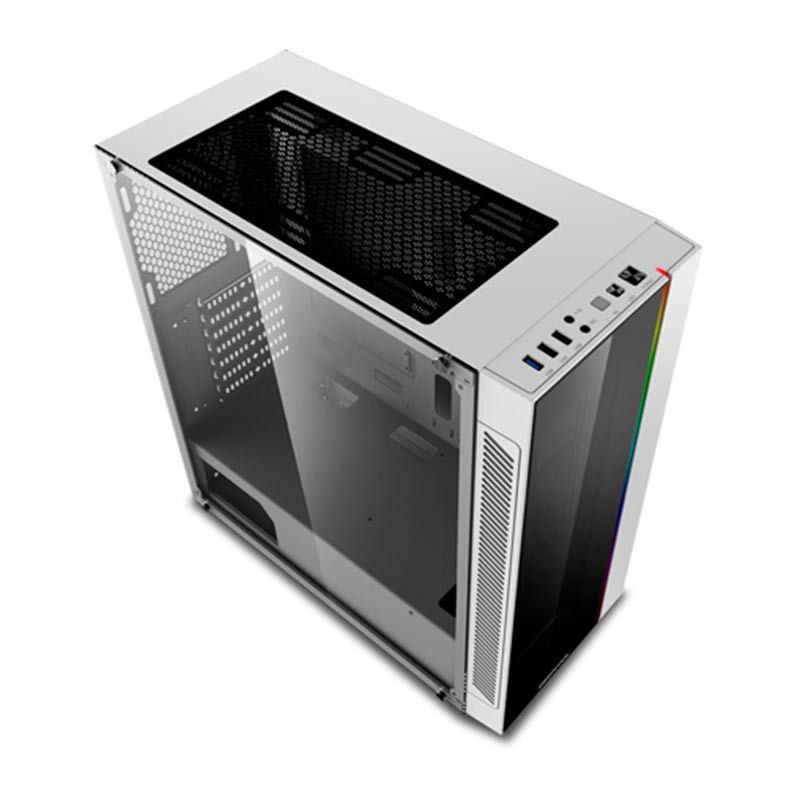 Gabinete DeepCool Matrexx 55 ADD-RGB Vidro Temp Branco, DP-ATX-MATREXX55-AR-WH
