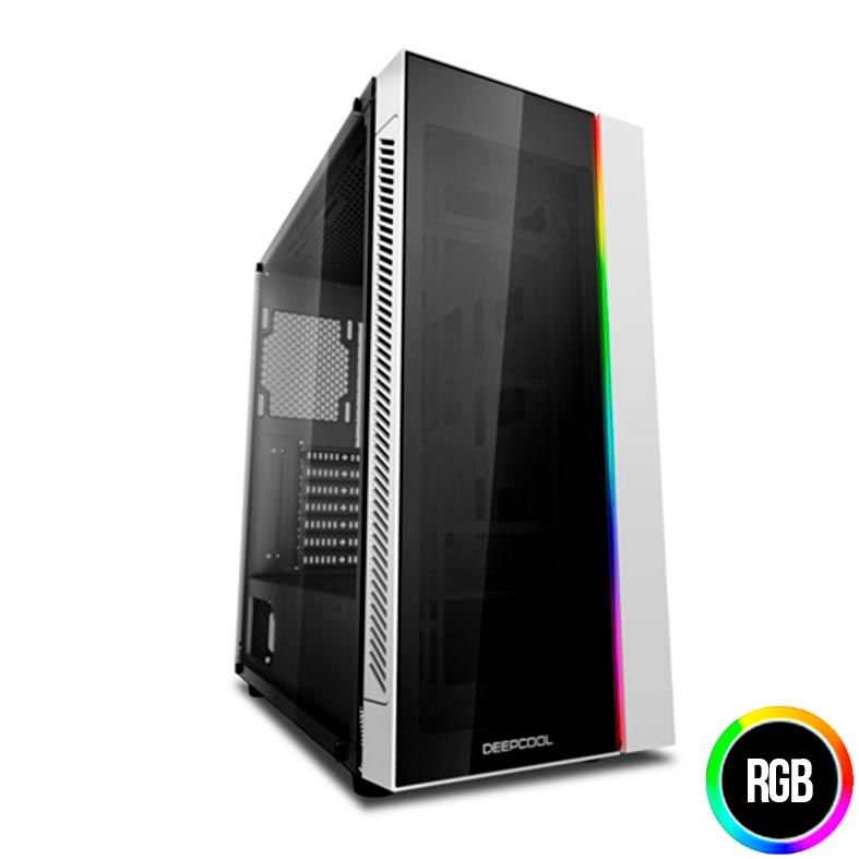 Gabinete DeepCool Matrexx 55 ADD-RGB Vidro Temp Branco, DP-ATX-MATREXX55-AR-WH