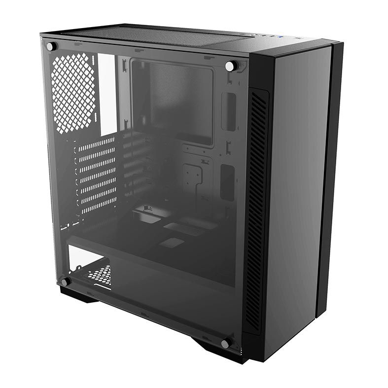 Gabinete DeepCool Matrexx 55 V3 ADD-RGB 3x120mm Vidro Temp Preto, DP-ATX-MATREXX55V3-AR-3F